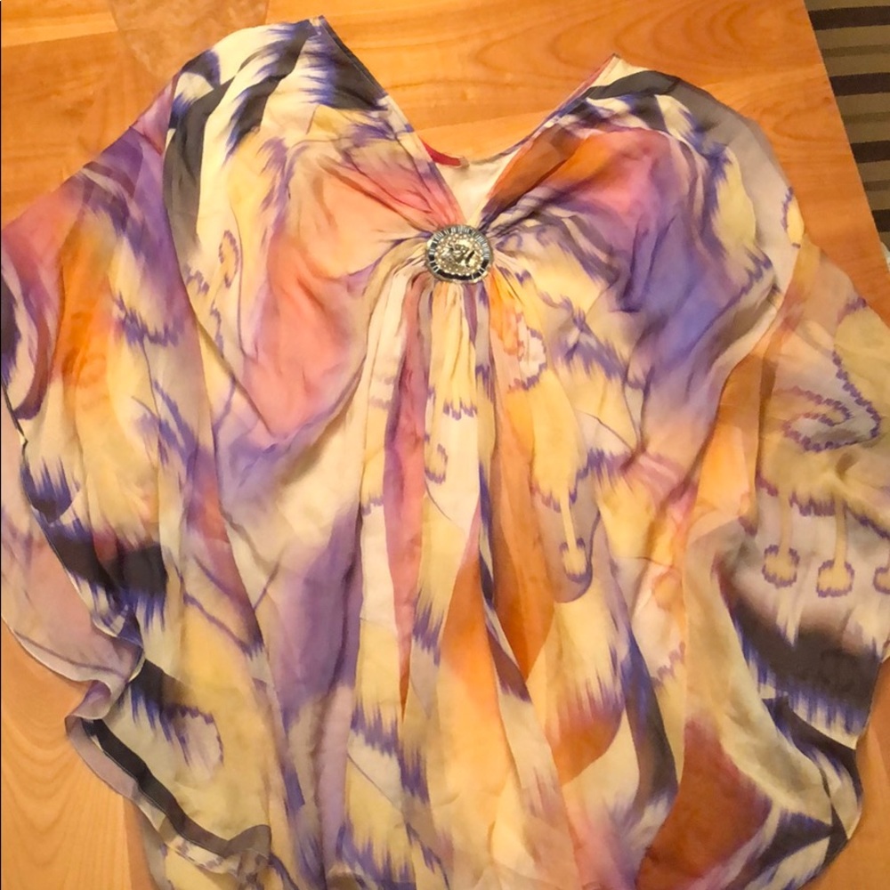 matthew williamson silk printed dress